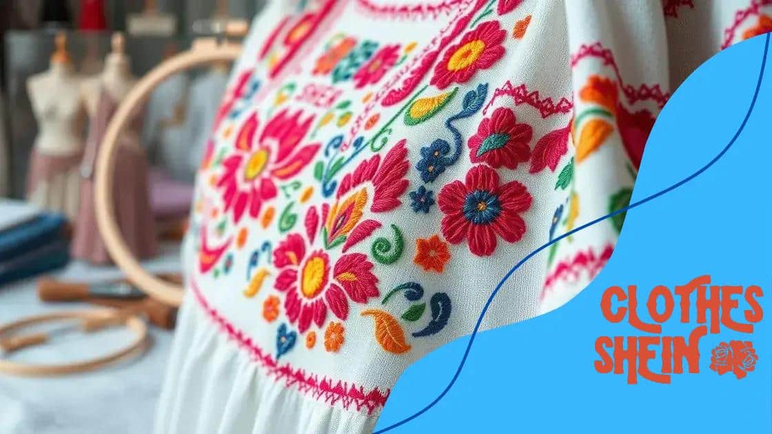 Using embroidery to personalize your pieces