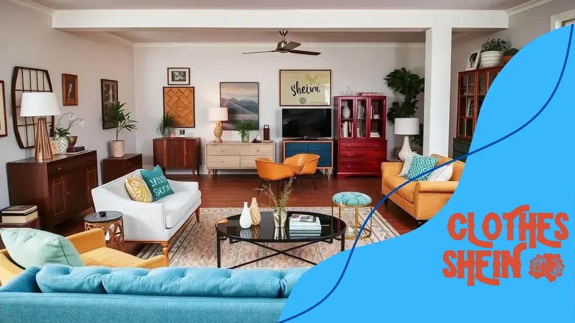 Tips for mixing and matching Shein furniture