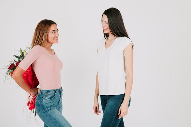 A split-screen image showing two different outfits from SHEIN. On the left, a woman wears a polka dot blouse with a striped skirt. On the right, a woman wears a floral print blouse with geometric print pants. Both outfits demonstrate how to effectively mix patterns.