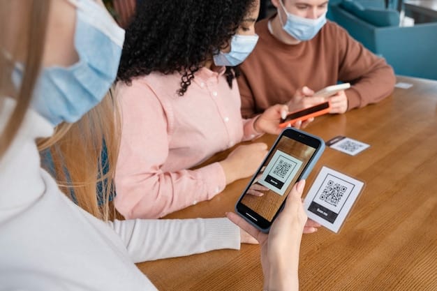 A series of iPhone screens illustrating the step-by-step e-SIM activation process: scanning the QR code, confirming the cellular plan, and setting the default line for calls and data. Each screen should be clearly visible and labeled with instructions.
