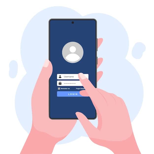 A person tapping the 