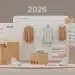 Interfaz de e-commerce de ropa online con cajas de envío y etiquetas de devolución, reflejando las políticas y cambios en 2026.