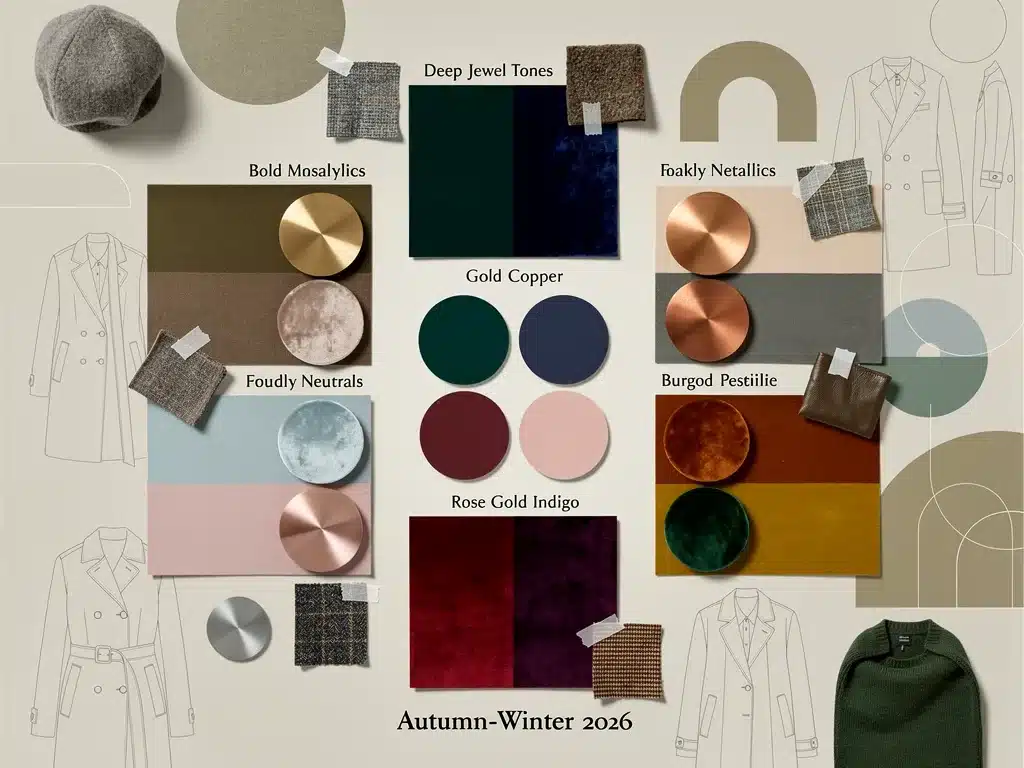 Tendencias de color otoño-invierno 2026: 5 paletas dominantes